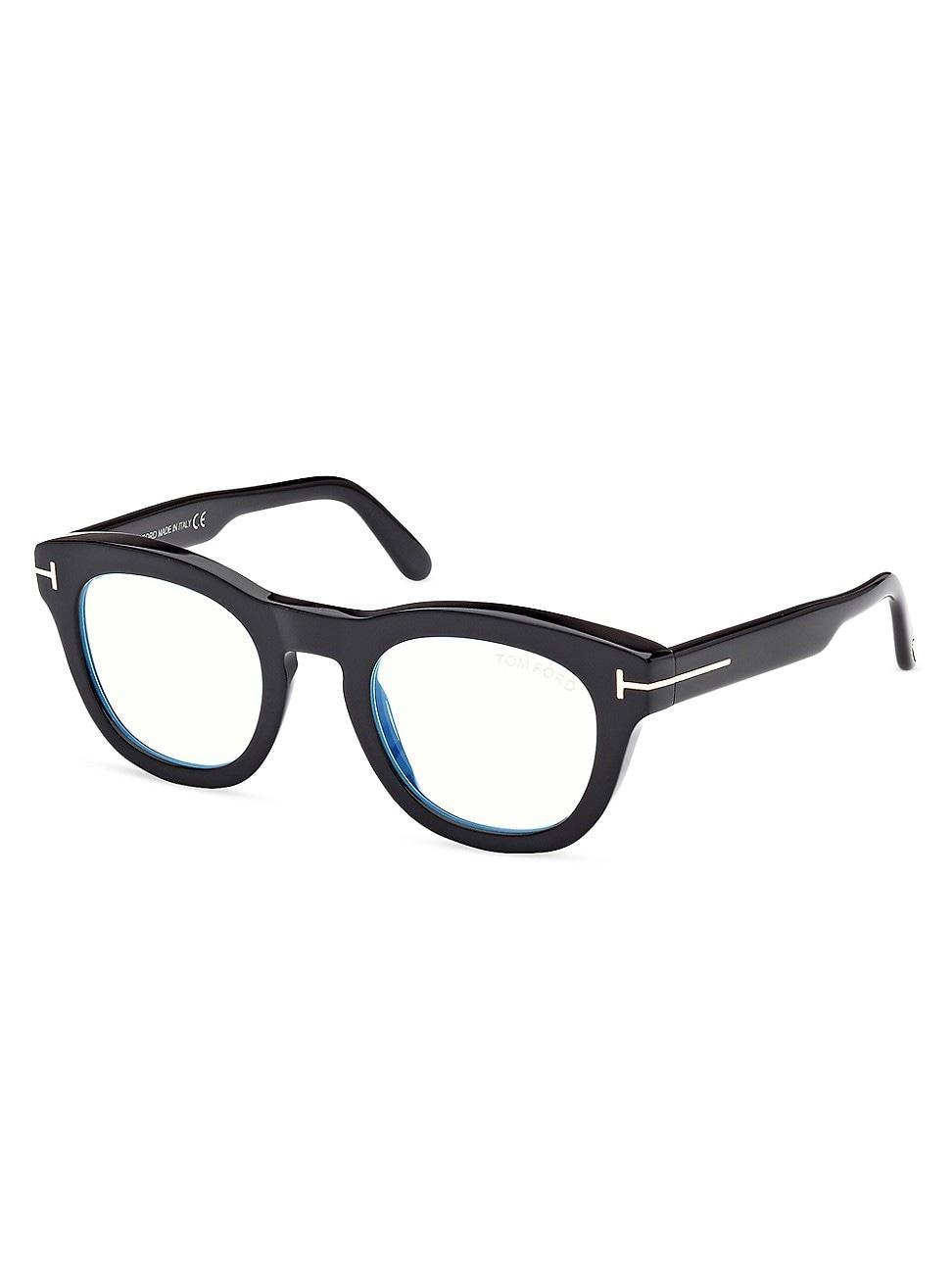 Mens 49MM Round Optical Glasses Product Image