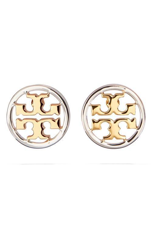 Tory Burch Circle Logo Stud Earrings Product Image