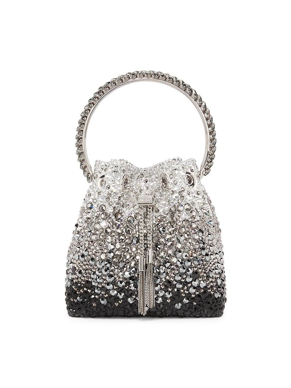 Womens Bon Bon Crystal-Embellished Satin Bag Product Image