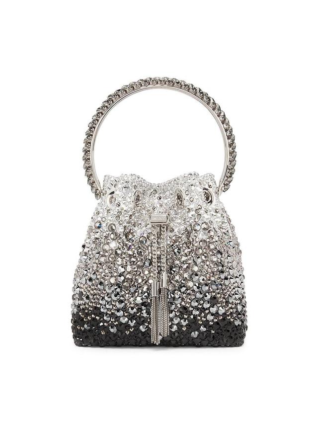 Womens Bon Bon Crystal-Embellished Satin Bag Product Image