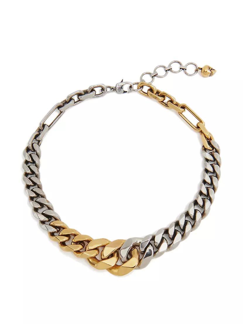 Two-Tone Curb-Chain Choker Product Image