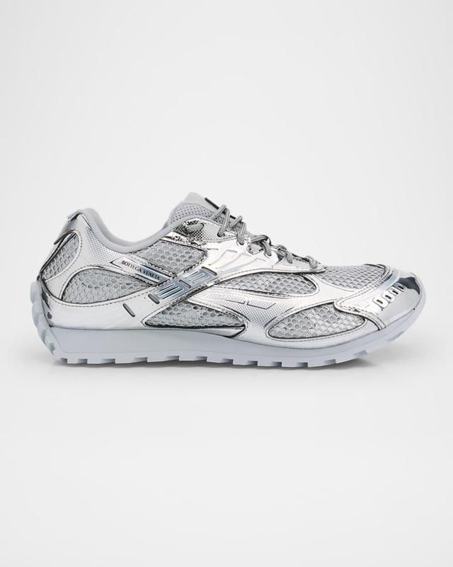 Mens Orbit Metallic Mesh Runner Sneakers Product Image