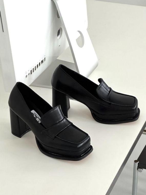 Platform-Heel Mary Janes Product Image