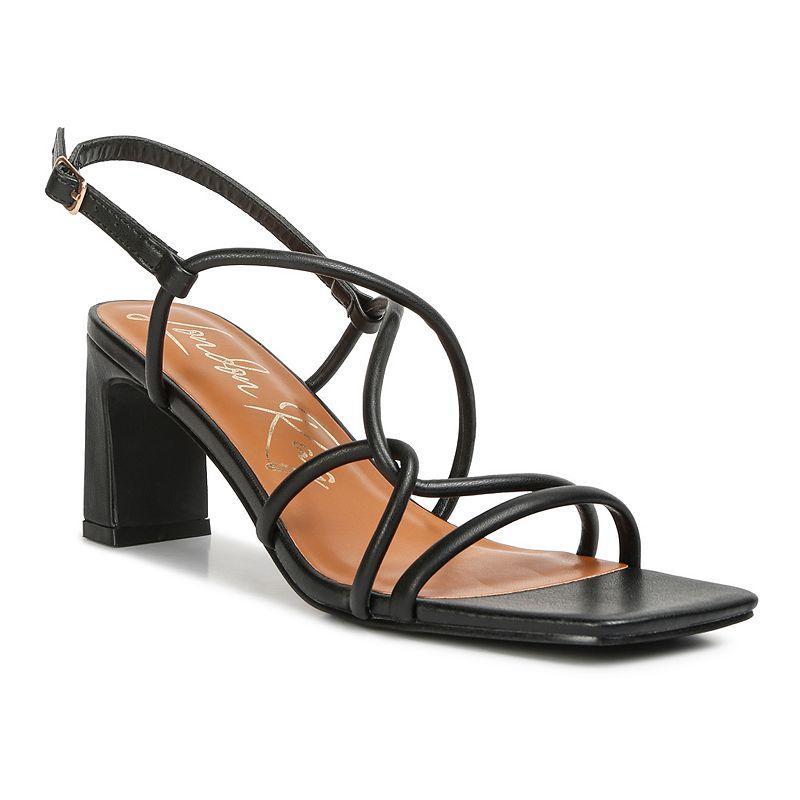 Womens Andrea Knotted Straps Block Heeled Sandals Product Image