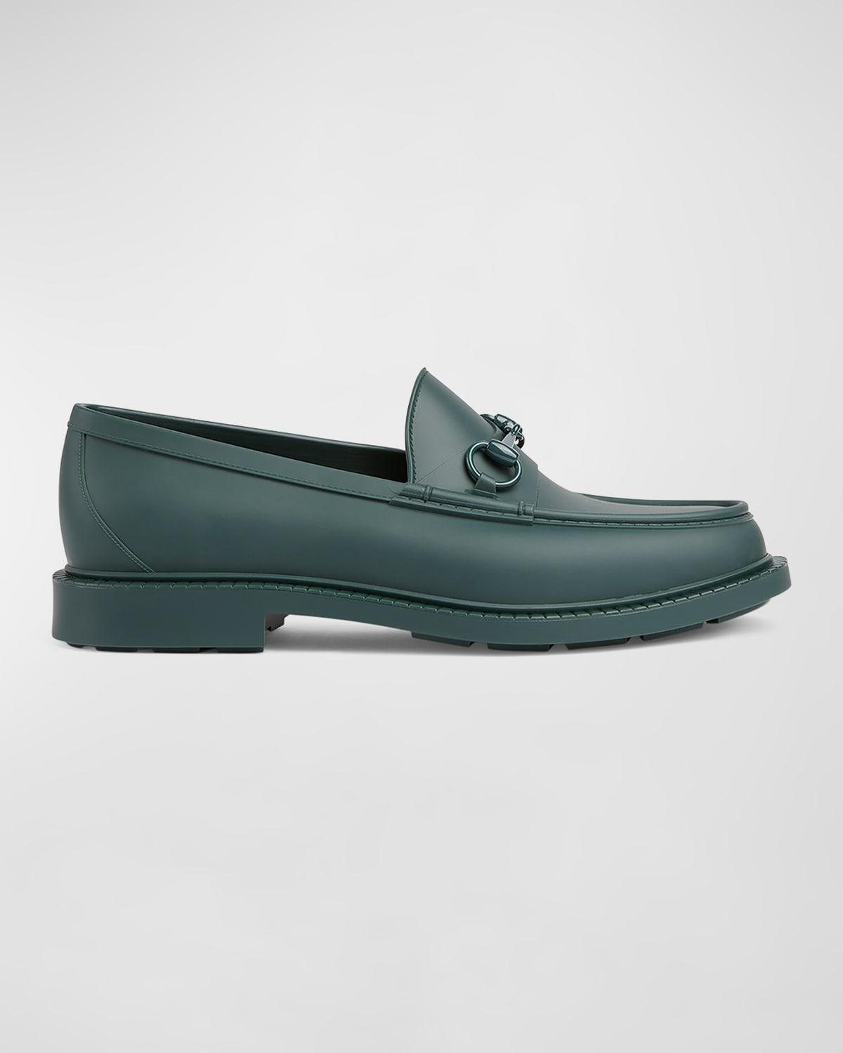 Men's New Dark Rubber Bit Loafers Product Image