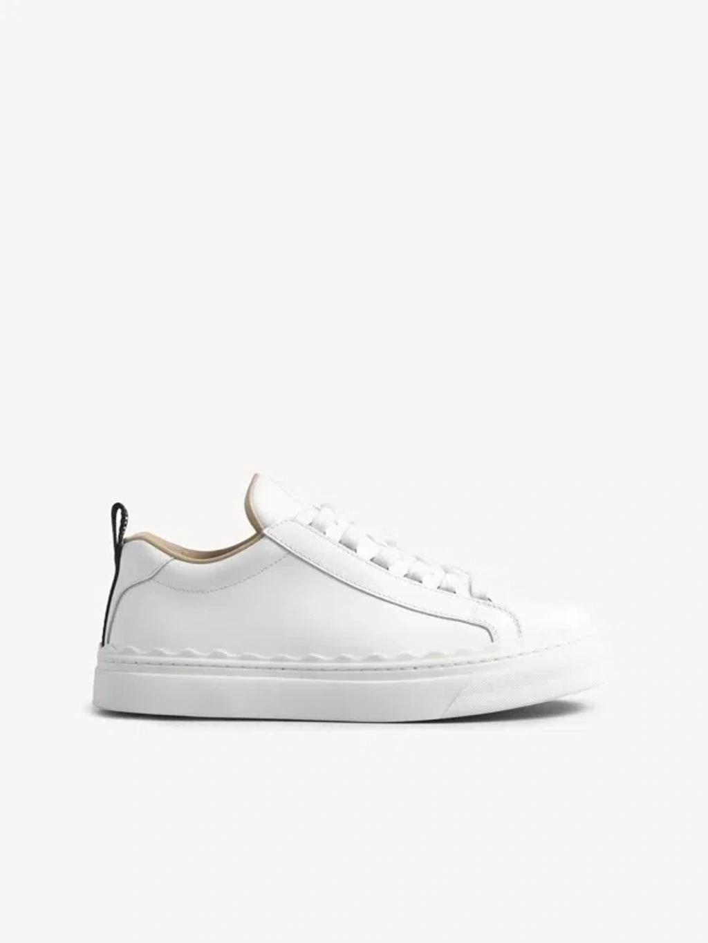 CHLOÉ Lauren Sneaker In White Product Image