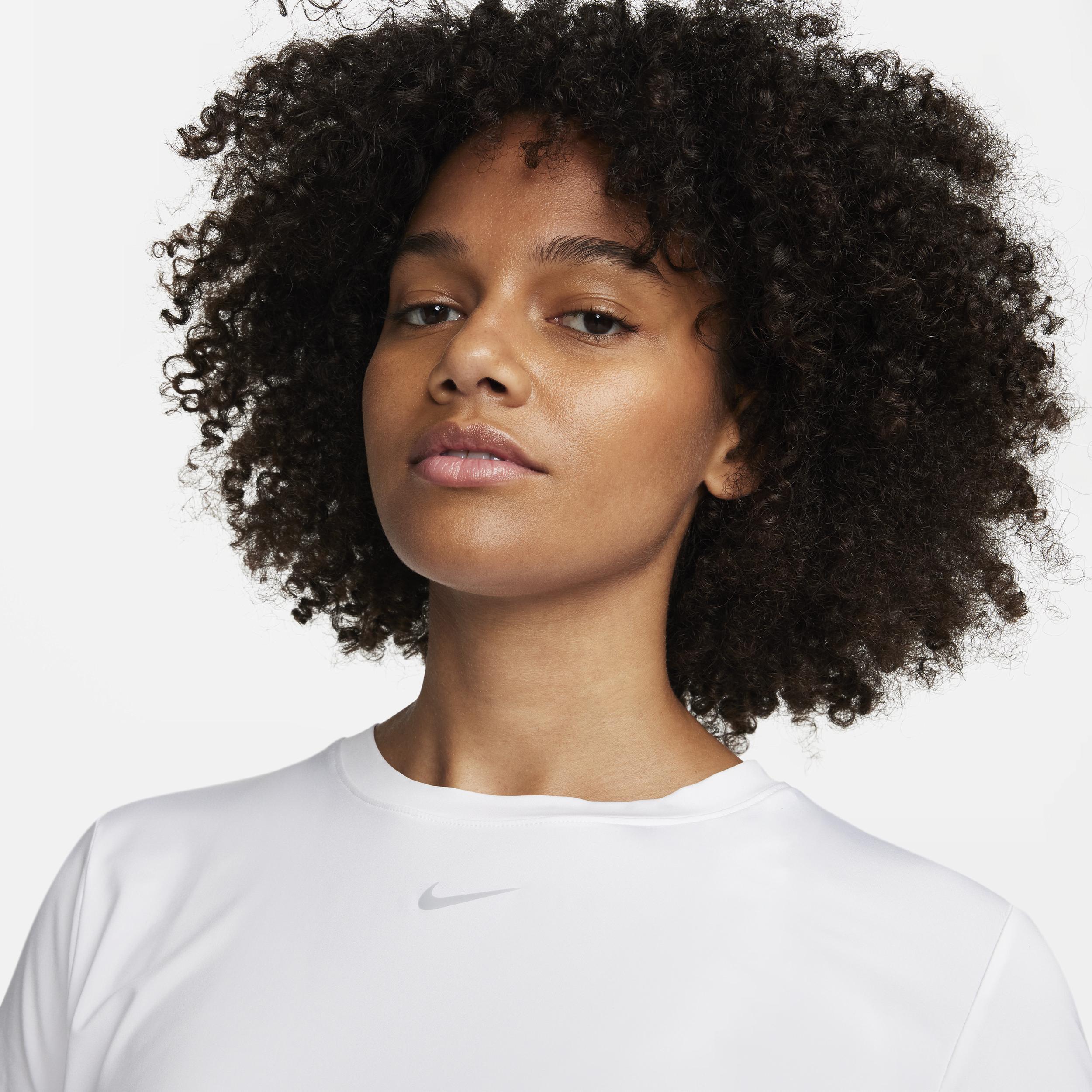 Womens Nike One Dri-FIT Crop Short Sleeve Top Product Image