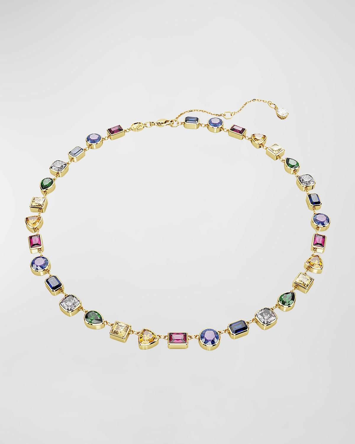 Stilla Gold-Tone Mix-Cut Multicolor Crystal Necklace Product Image