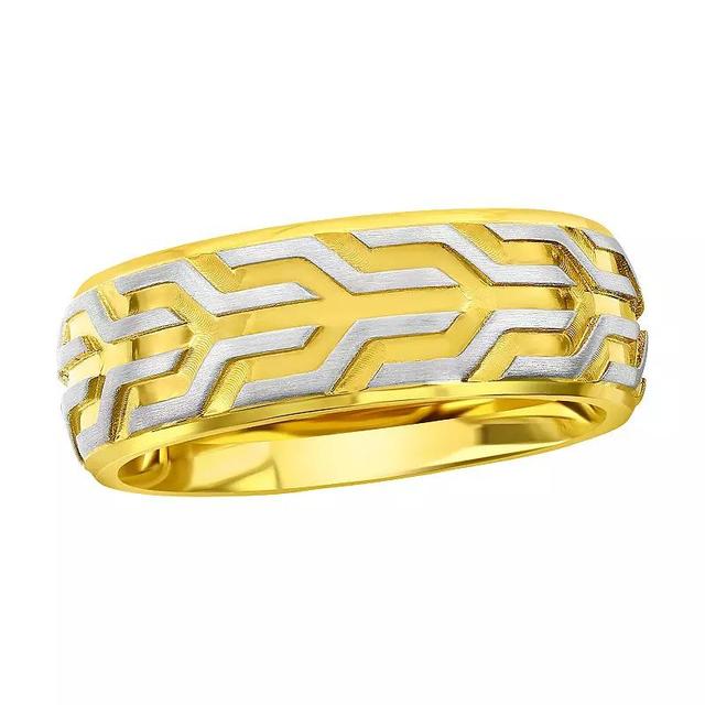 Metallo Mens Two Tone Stainless Steel Ring Product Image