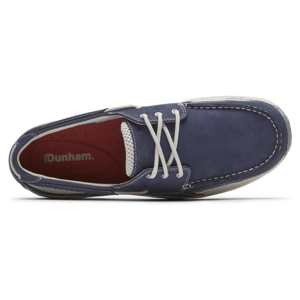 Dunham Captain (Navy Nubuck) Men's Slip on Shoes Product Image