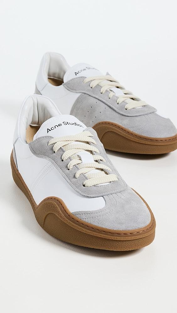 Acne Studios Bars Leather Sneakers | Shopbop Product Image