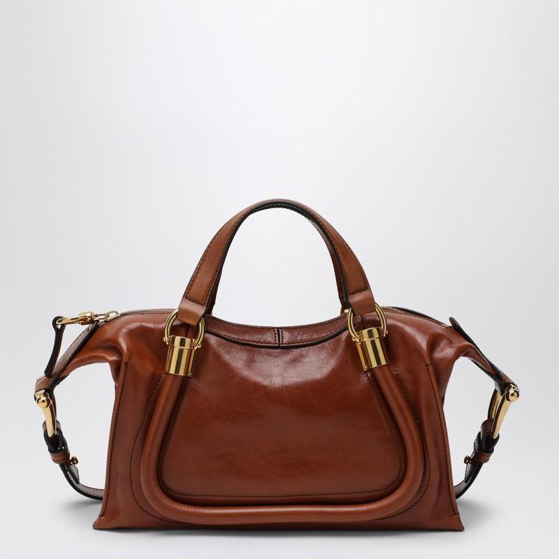 Small Paraty 24 Bag In Shiny Brown Leather Product Image