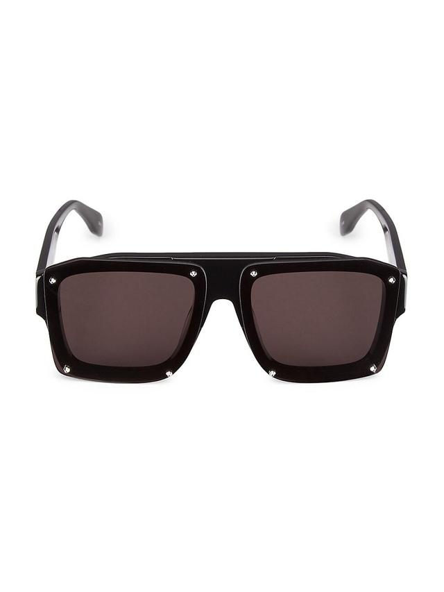 Womens Studs 62MM Rectangular Sunglasses Product Image