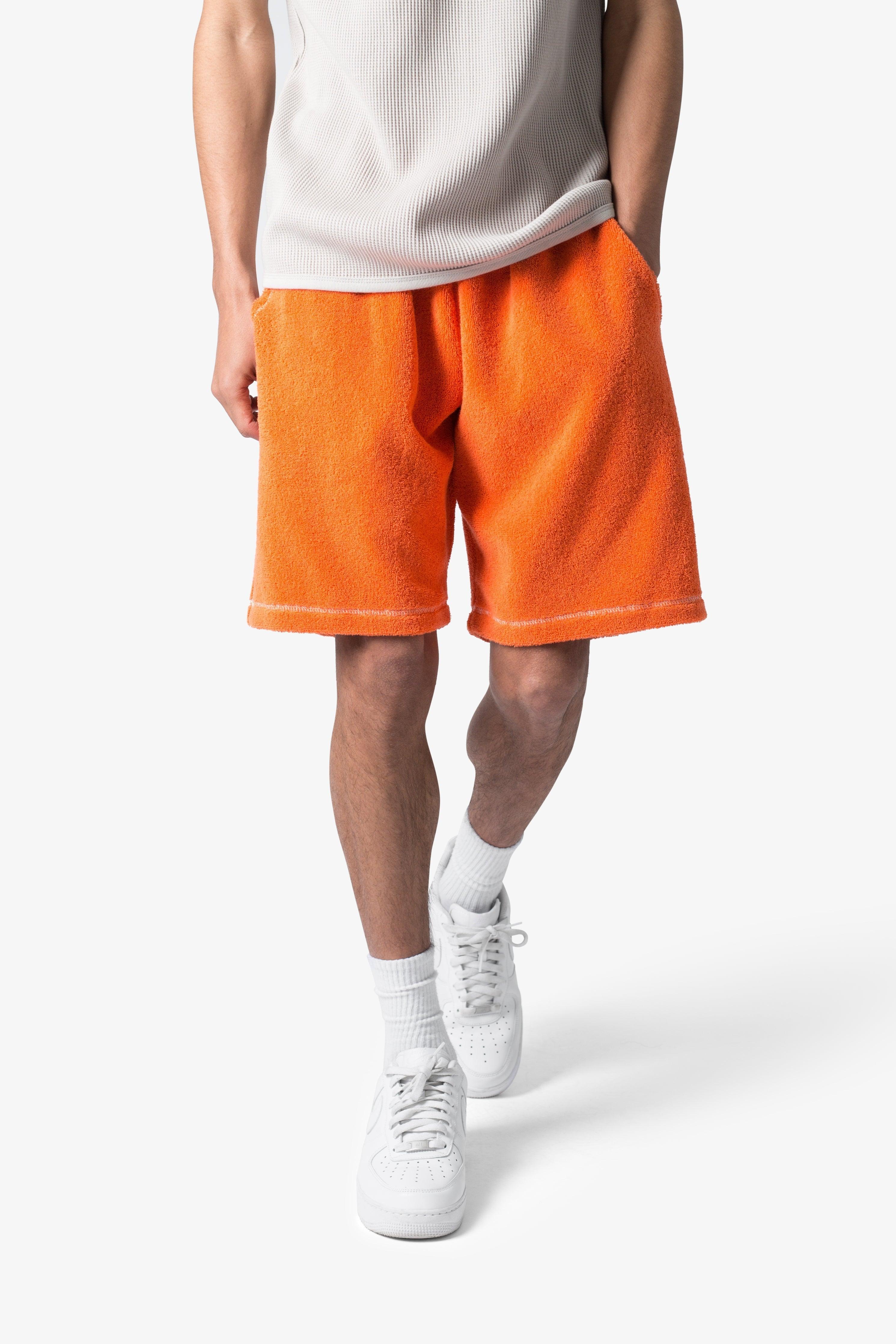 Terry Cloth Shorts - Orange Product Image