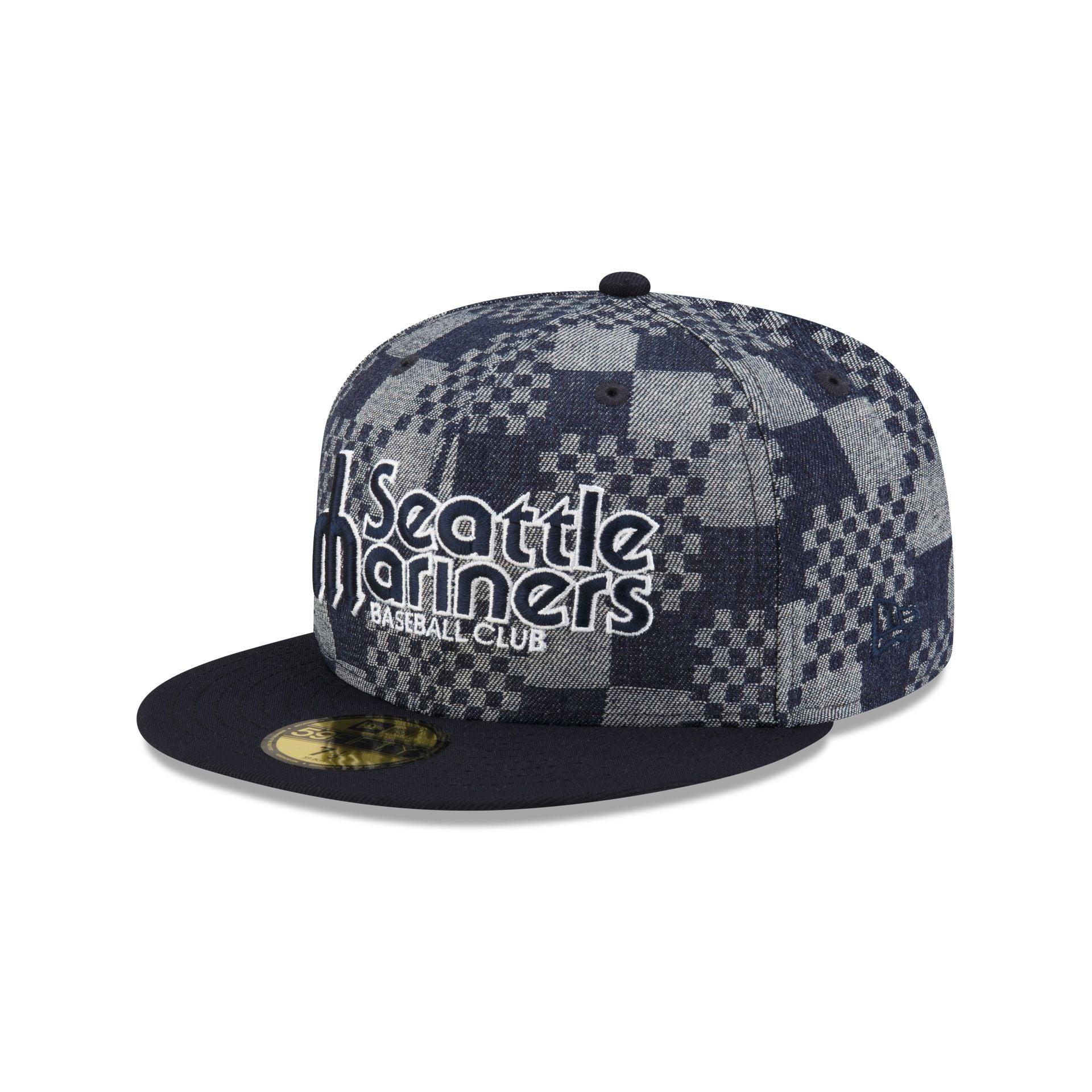 Seattle Mariners Pattern Denim 59FIFTY Fitted Hat Male Product Image