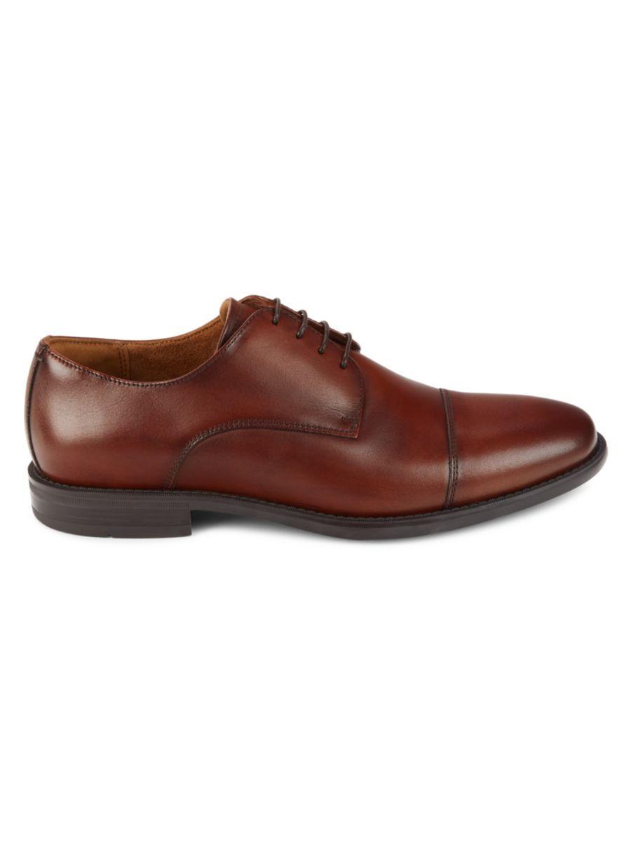 Florsheim Mens Santucci Cap Toe Derby Shoes - Cognac Product Image