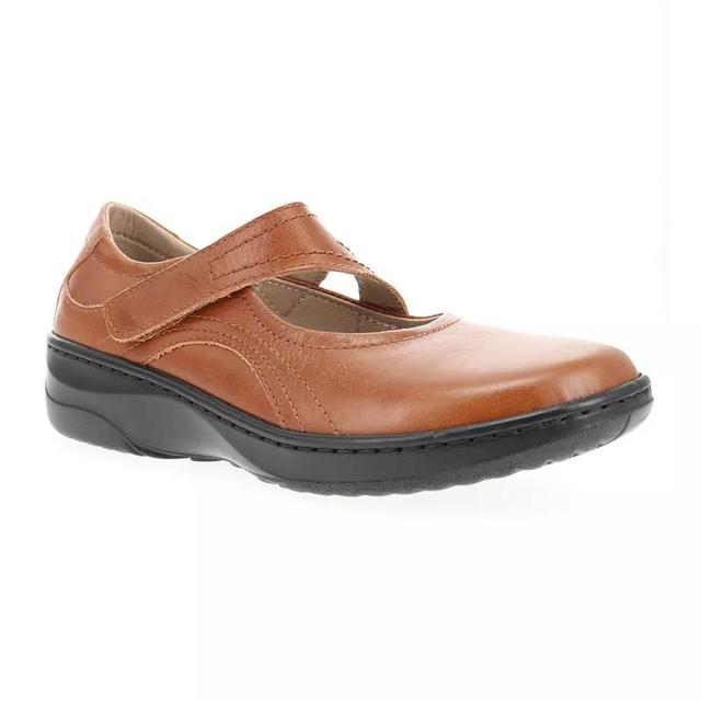 Propet Golda Womens Leather Mary Jane Shoes Brown Product Image