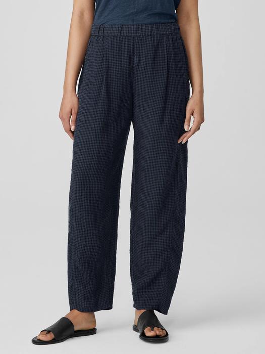 Puckered Organic Linen Lantern Pant Product Image