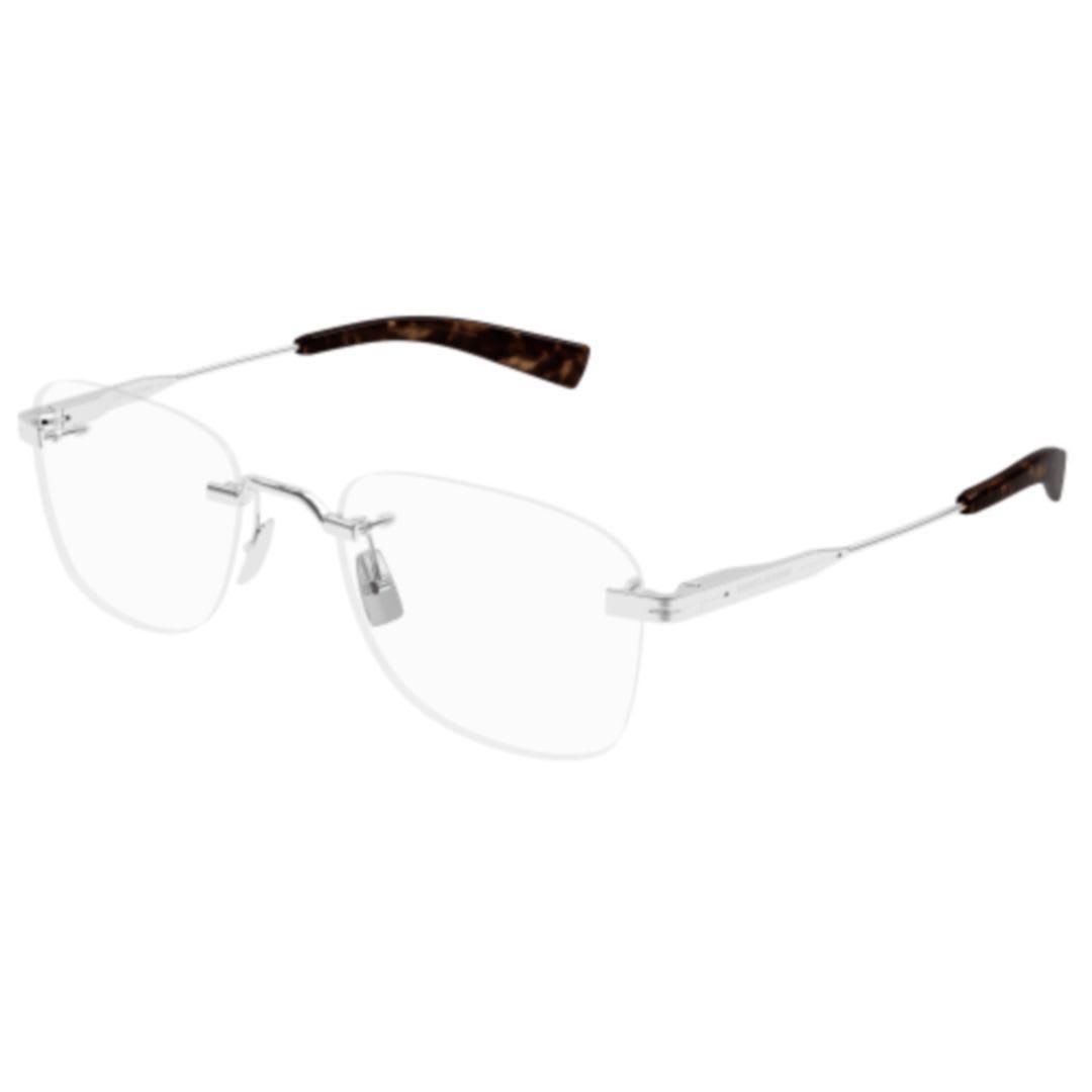 SAINT LAURENT Sl 744-001 Silver-silver-transparent Product Image