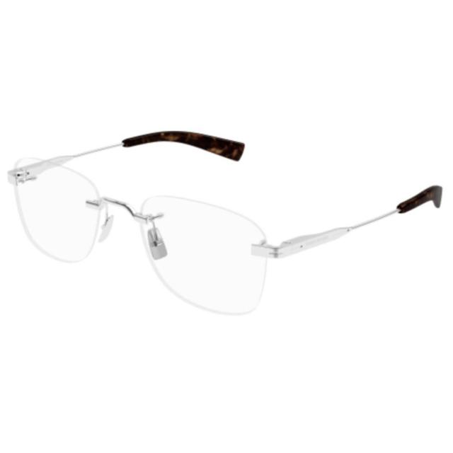 SAINT LAURENT Sl 744-001 Silver-silver-transparent Product Image