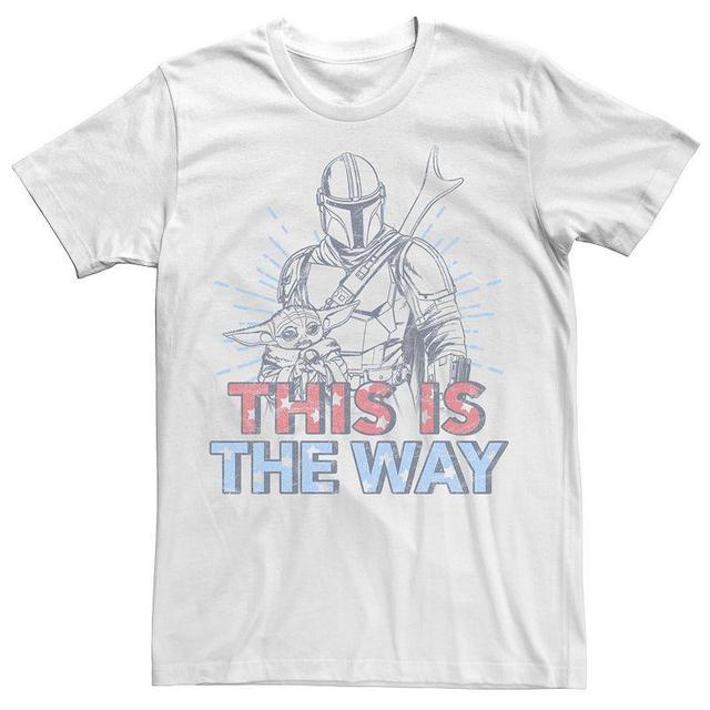 Mens Star Wars: The Mandalorian Americana Mando & The Child Tee Product Image