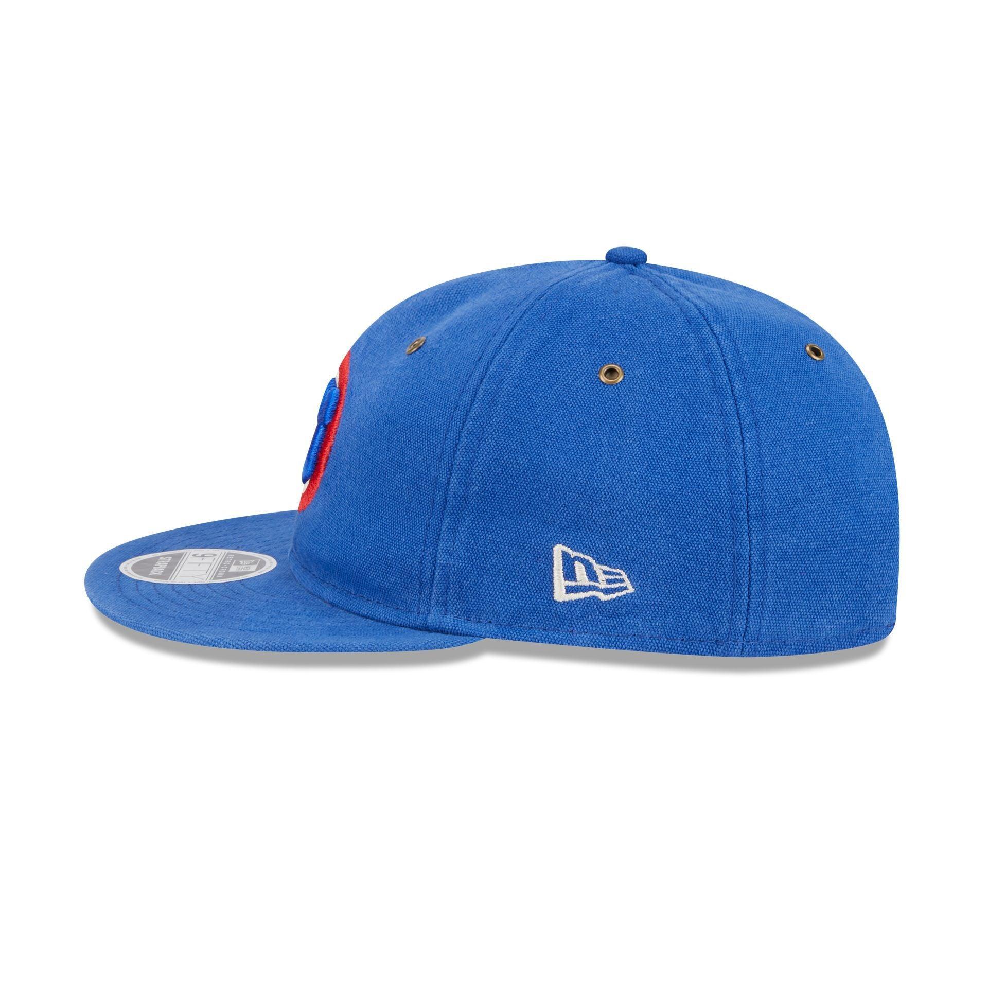 Chicago Cubs Cotton Canvas Retro Crown 9FIFTY Adjustable Hat Male Product Image