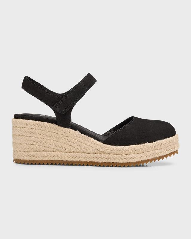 Nessa Suede Ankle-Grip Wedge Espadrilles Product Image