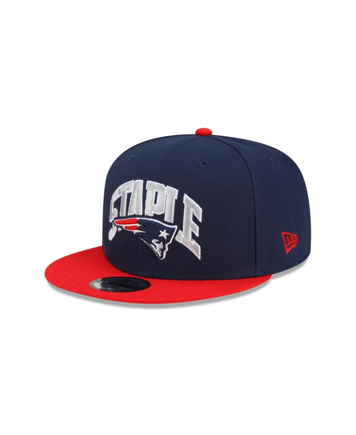 Mens New Era X Staple Navy New England Patriots Pigeon 9Fifty Snapback Hat - Navy Product Image