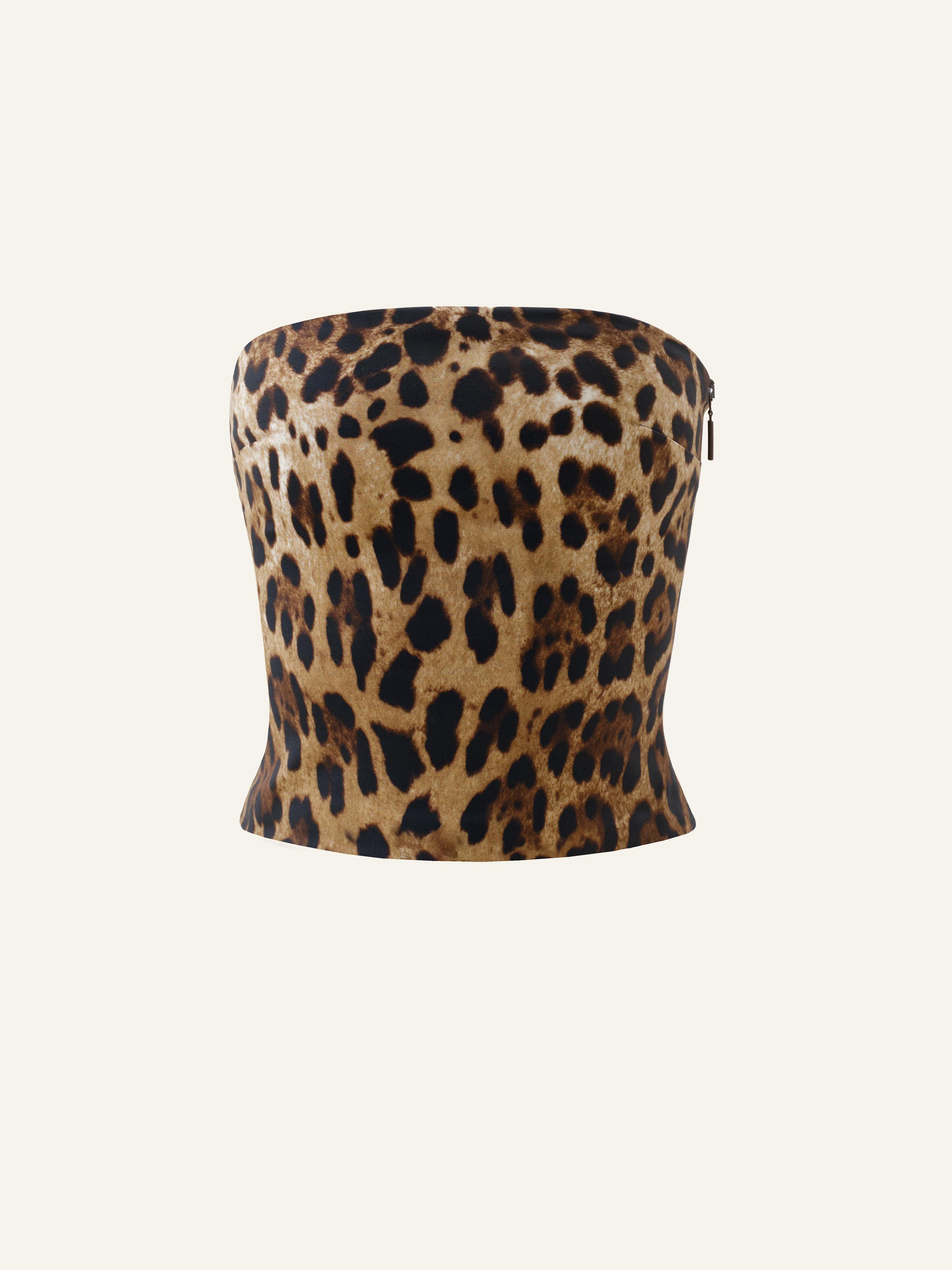 Bundle: Killa bandeau in Leopard + Dancing on the Table Skort in Leopard Product Image