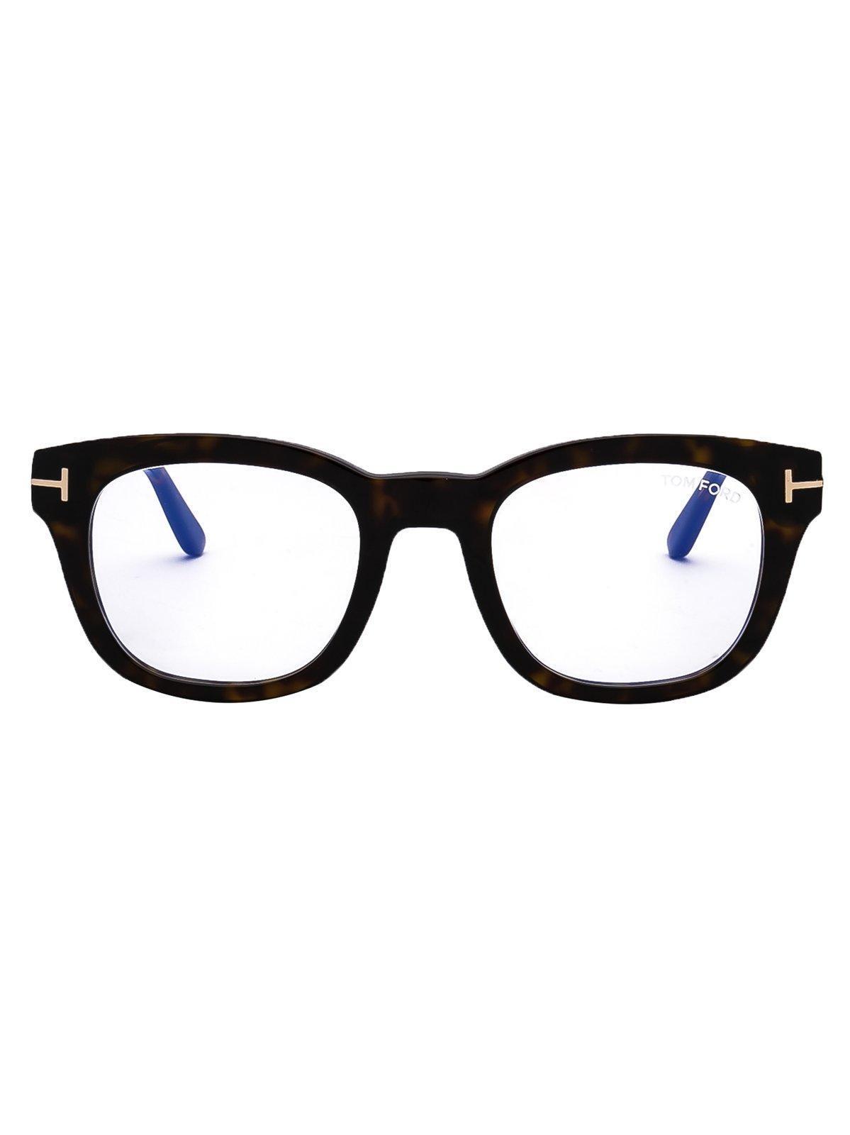 TOM FORD Square Frame Glasses In 50052 - Avana Scura Product Image