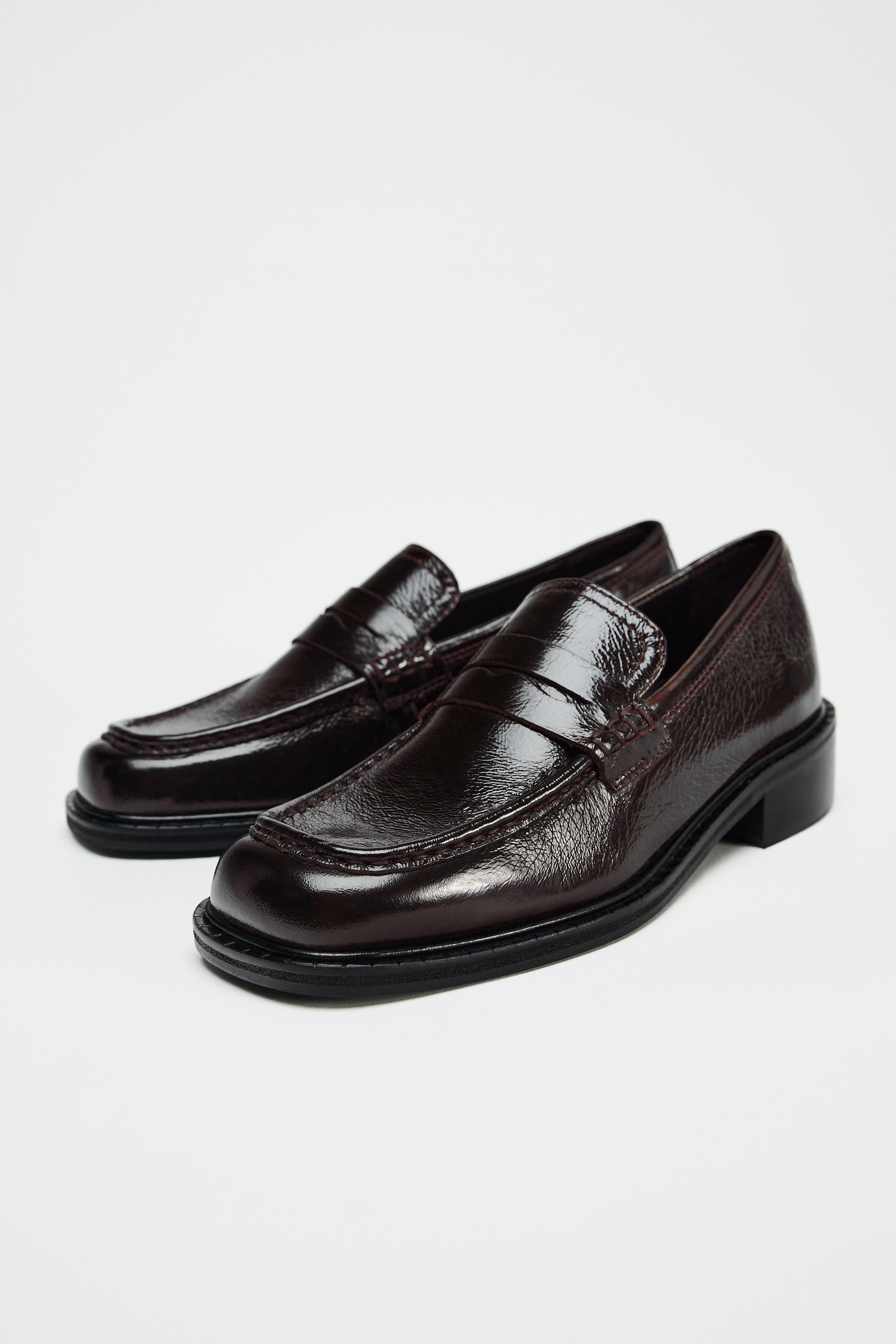 SQUARE TOE LEATHER LOAFERS product image