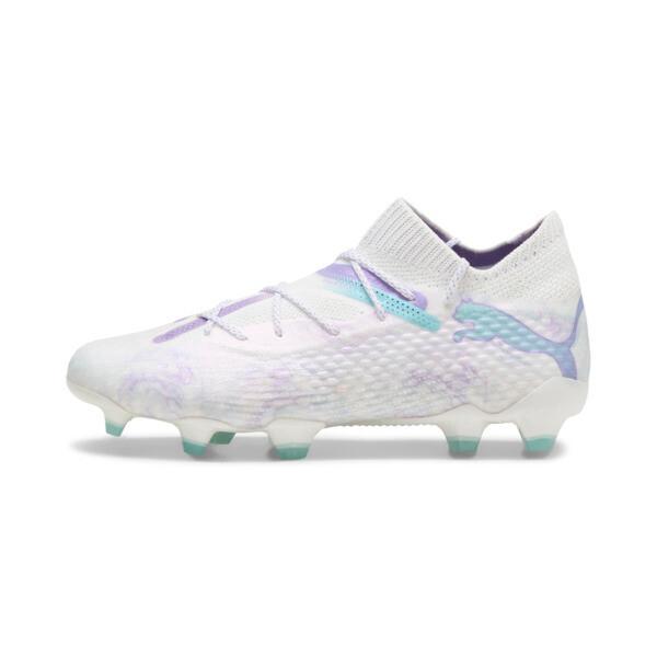 PUMA FUTURE 7 ULTIMATE BRILLIANCE Firm Ground/Artificial Ground Women's Soccer Cleats Shoes in White/Black/Spring Lavender Product Image