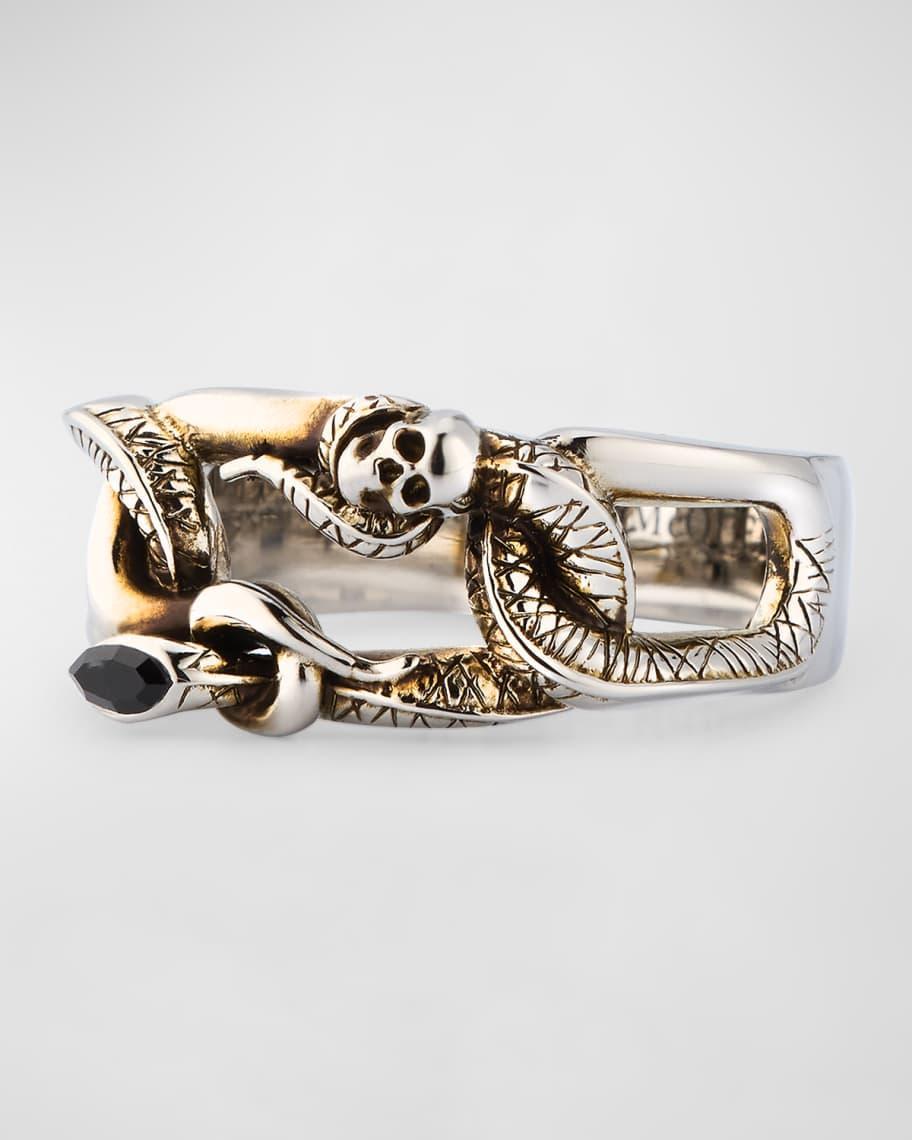 Mens Snake Skull Ring Product Image