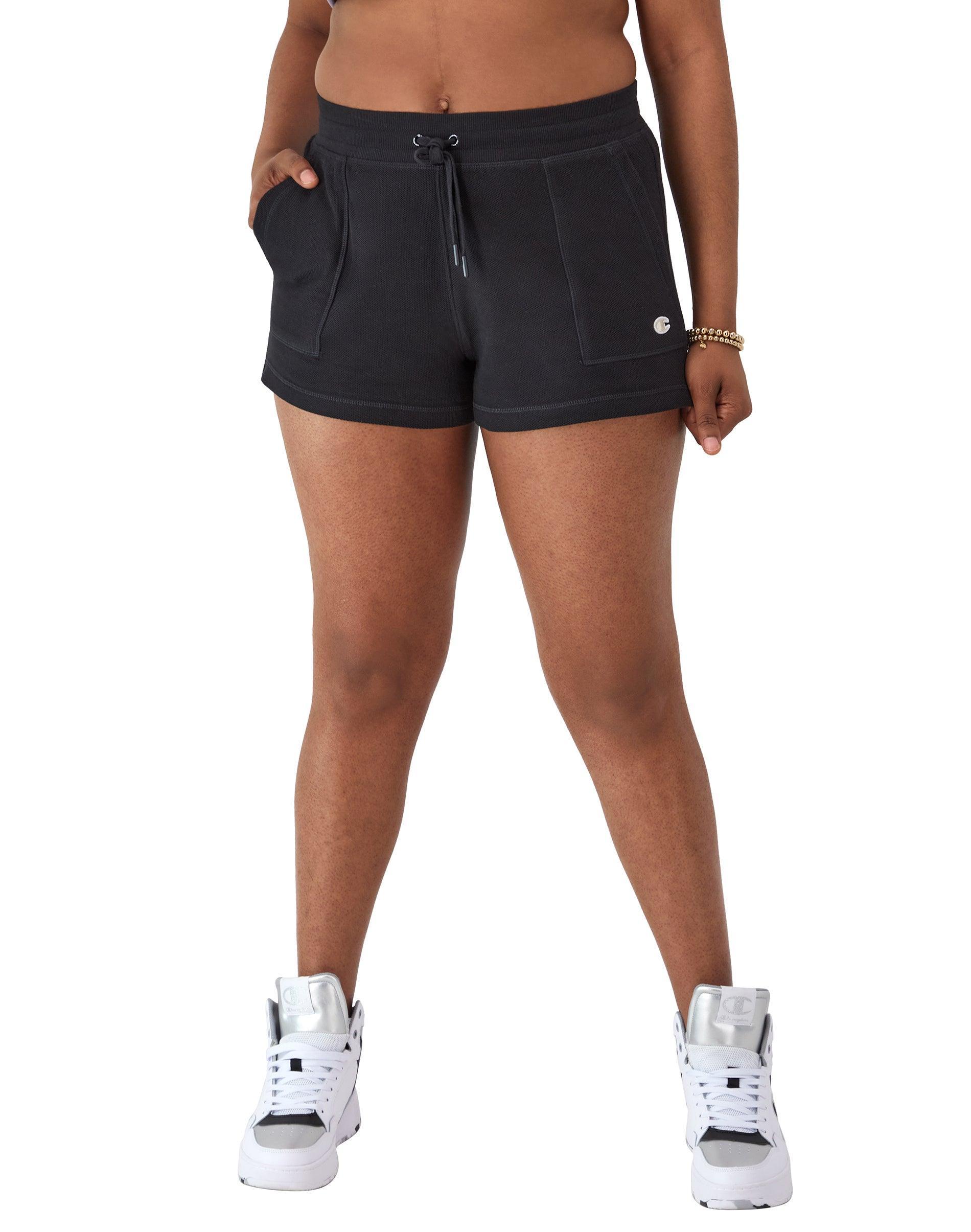 Champion Womens Campus Pique Drawstring Shorts Product Image