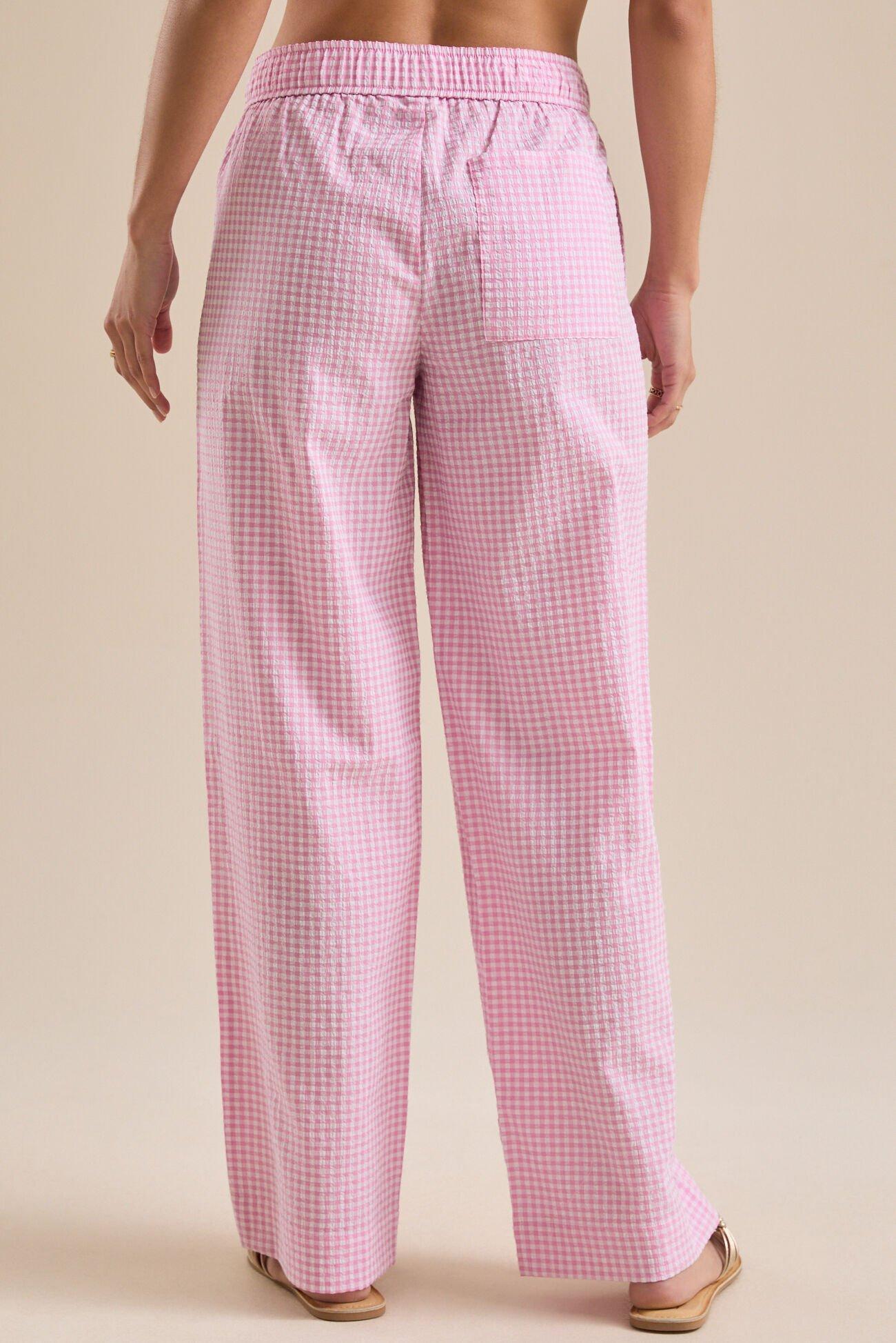 Liv Gingham Relaxed Pant Product Image