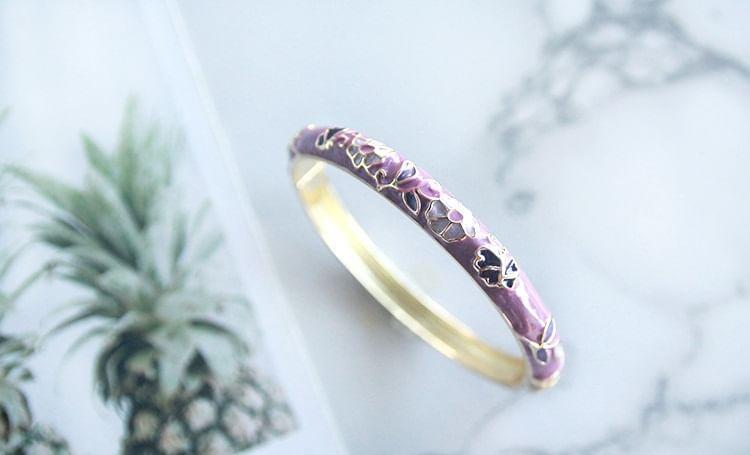 Metal Floral Bangle Product Image