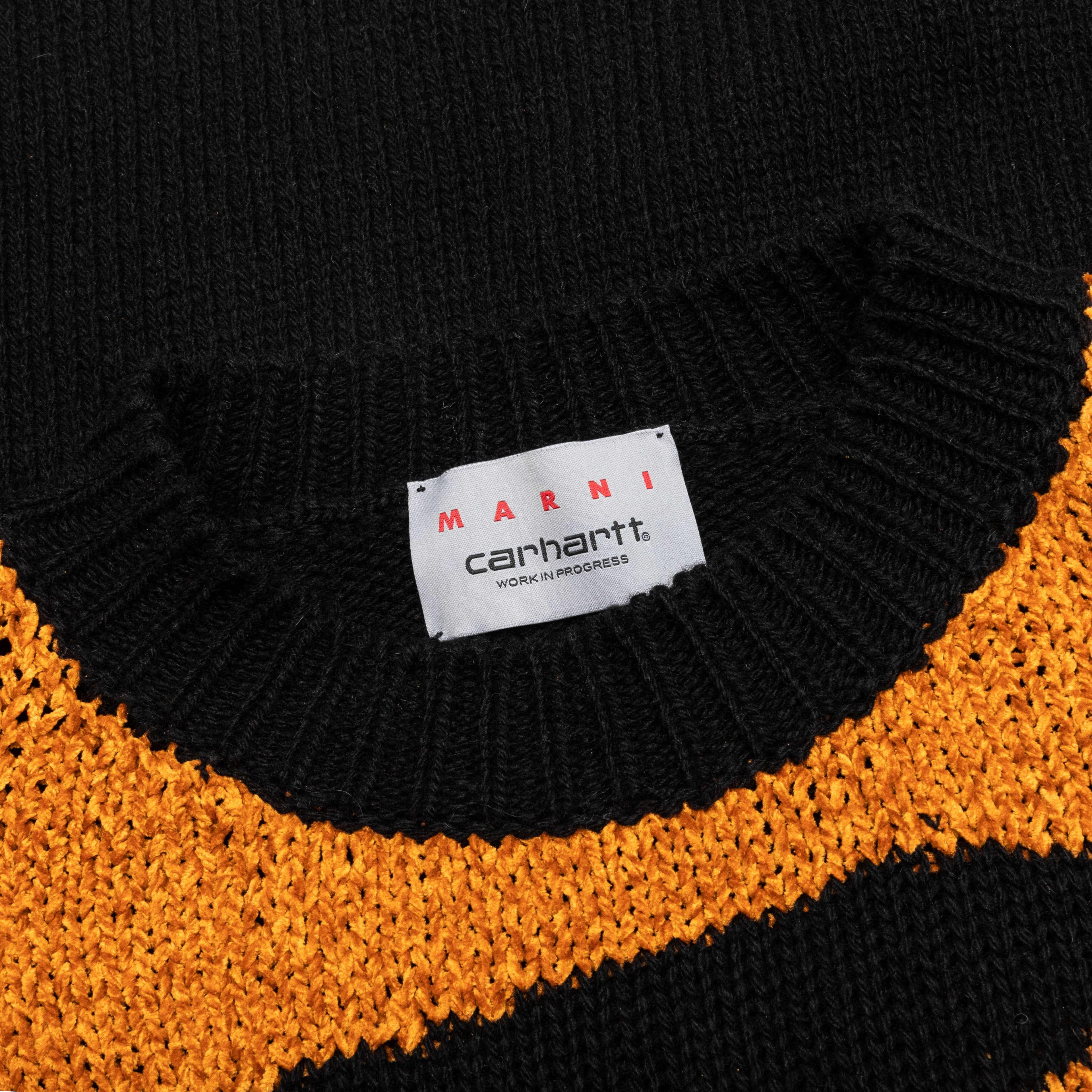 Marni x Carhartt WIP Logo Jumper - Black Male Product Image