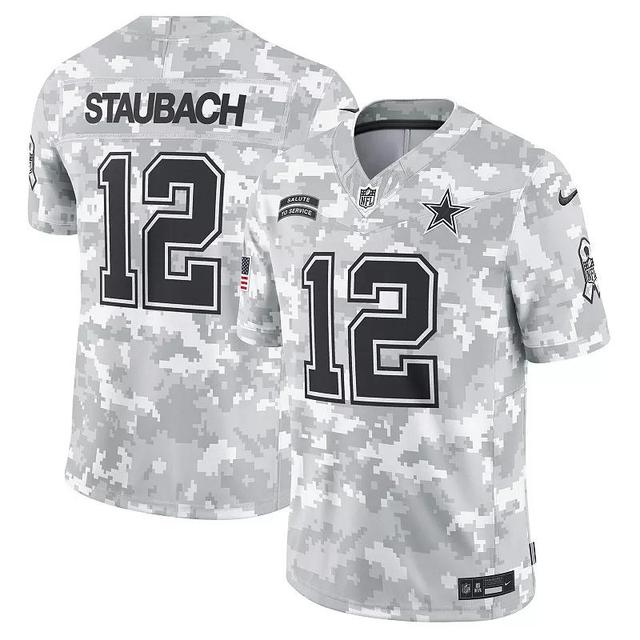 Mens Nike Roger Staubach Arctic Camo Dallas Cowboys 2024 Salute to Service Retired Player Limited Jersey Product Image