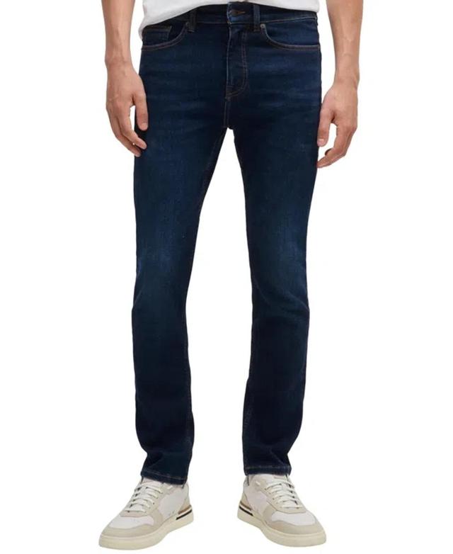 Boss By  Men's Slim-fit Jeans In Open Blue Product Image