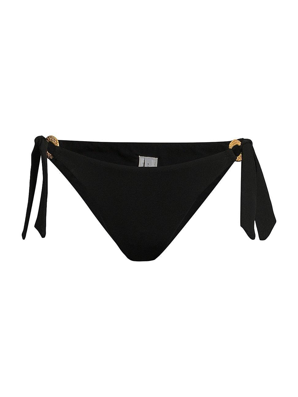 Womens Margot Raffia-Ring Bikini Bottom Product Image