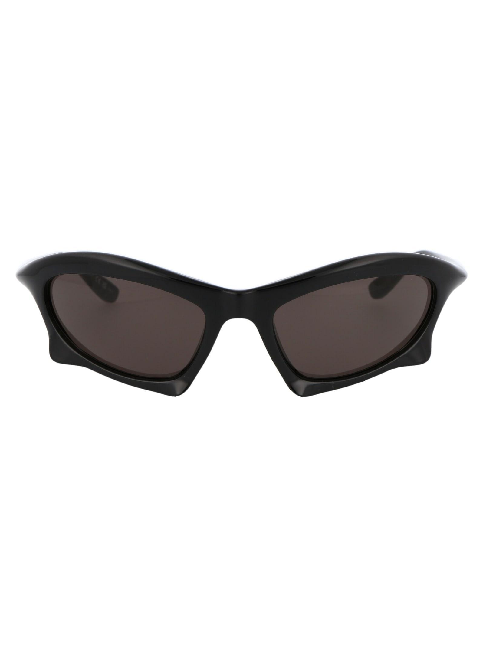 BALENCIAGA Bb0229s Sunglasses In 001 Black Black Grey Product Image