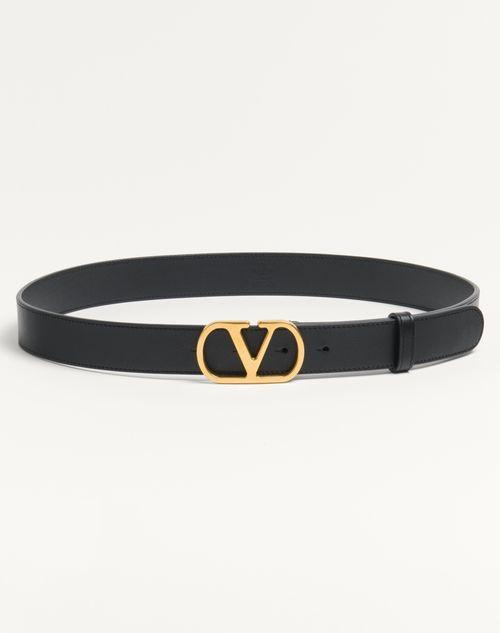 VLOGO SIGNATURE BELT IN SHINY CALFSKIN 30 MM Product Image