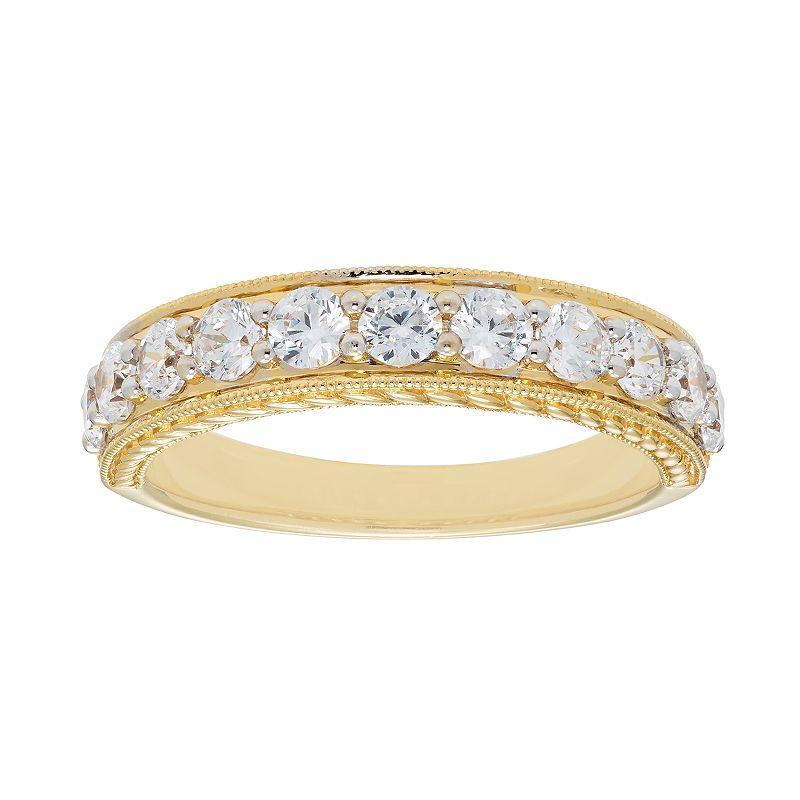 The Regal Collection 14k Gold 1 Carat T.W. IGL Certified Diamond Wedding Band, Womens White Product Image