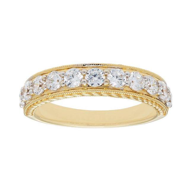 The Regal Collection 14k Gold 1 Carat T.W. IGL Certified Diamond Wedding Band, Womens White Product Image