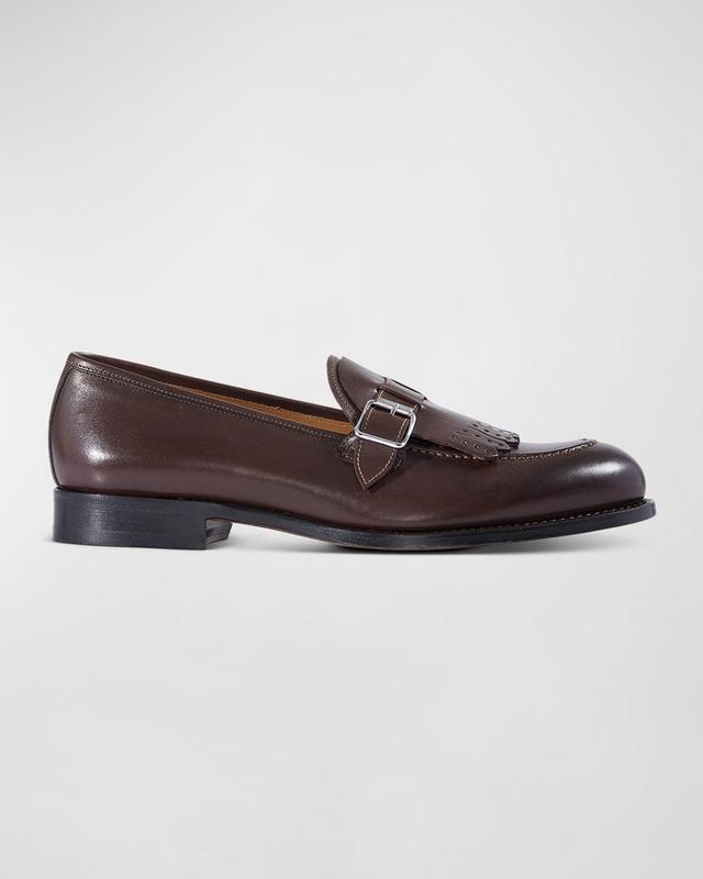 Mens Bastion Kiltie Buckle Leather Loafers Product Image