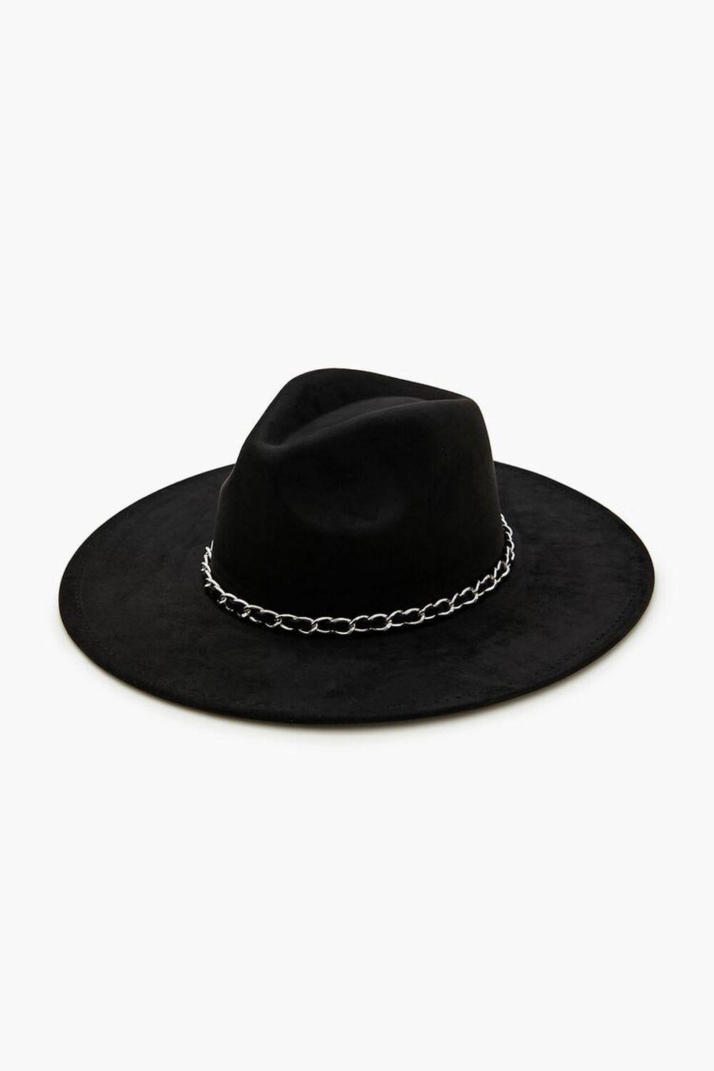 Curb Chain-Trim Fedora | Forever 21 Product Image