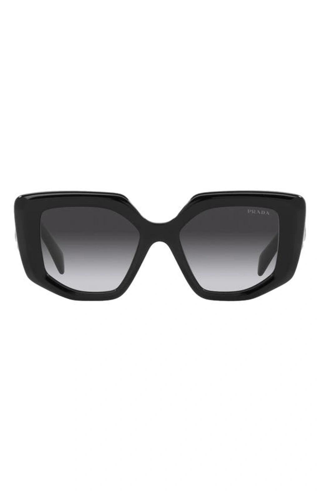 58mm Rectangular Sunglasses In Black product image