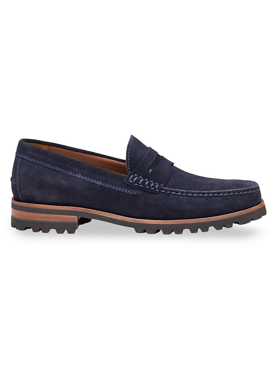 Mens Baldwin Suede Lug Penny Loafers Product Image