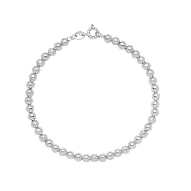 Aurielle Gender Neutral Bead Bracelet, Womens Silver Tone Product Image