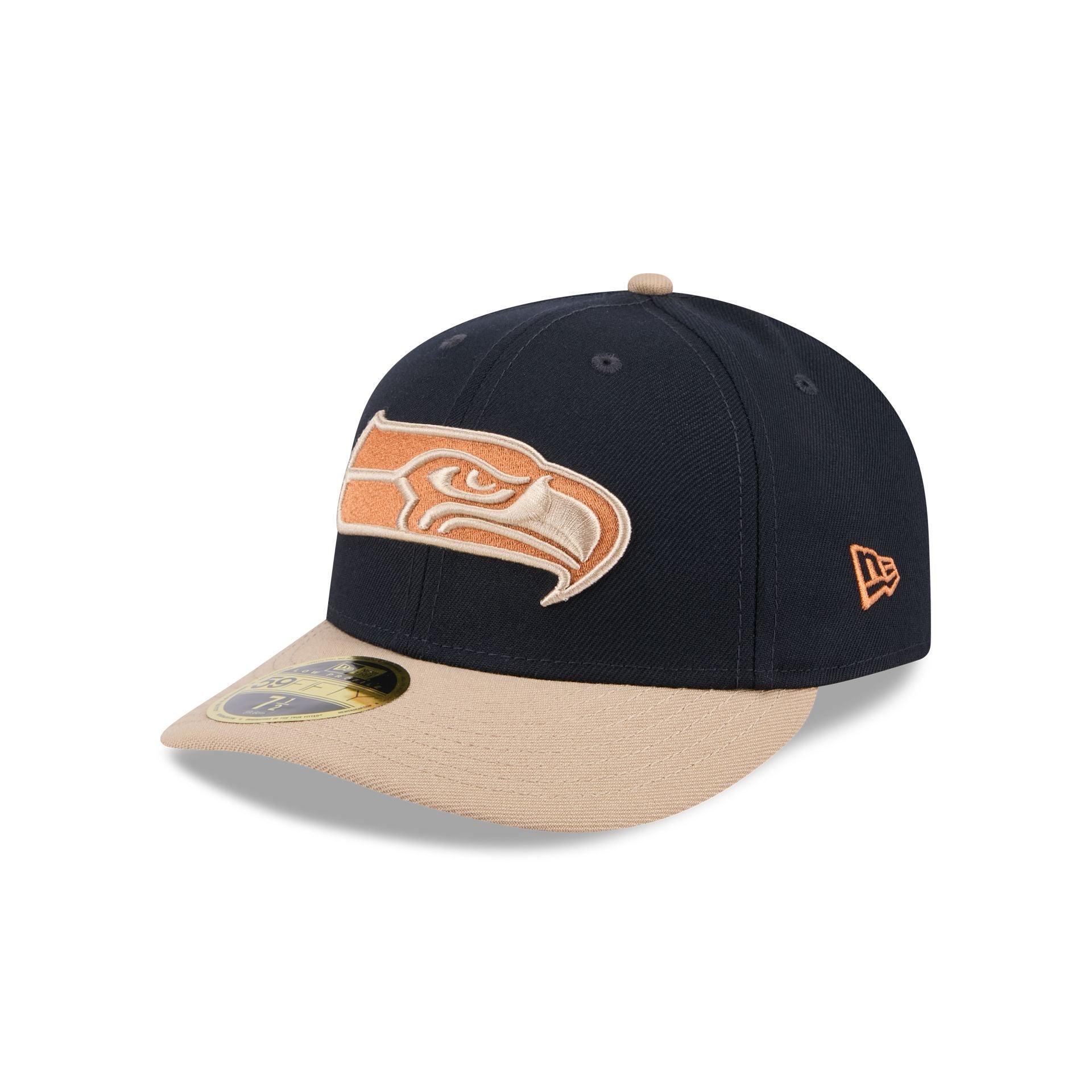 Seattle Seahawks Blue Ivory Low Profile 59FIFTY Fitted Hat Male Product Image